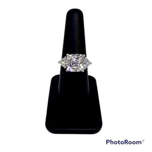 Diamonique x Amy Stran Colorful Cuts Ring Platinum Clad